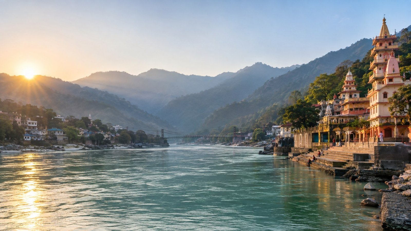 Ganga riverfront in Rishikesh
