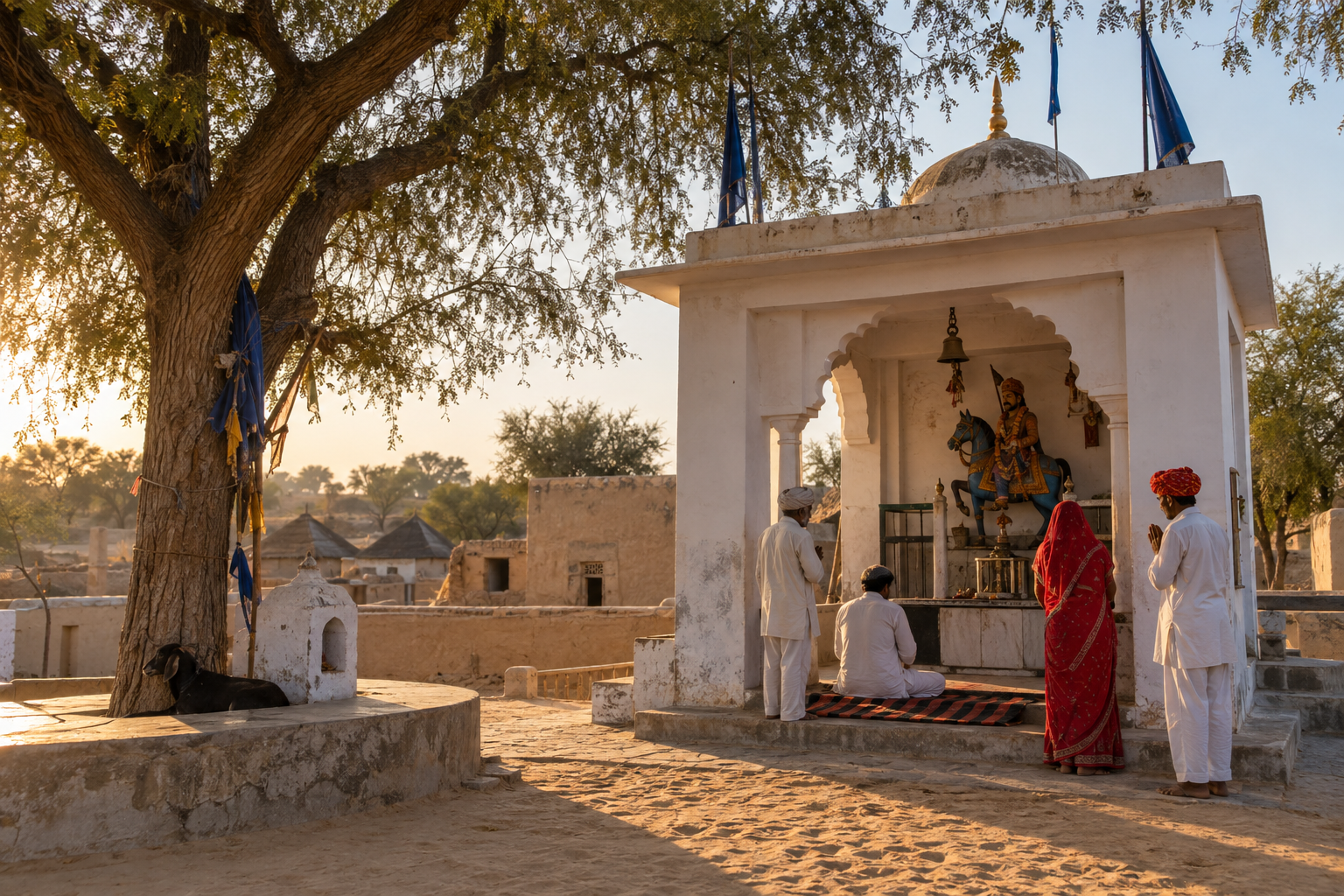 Dadrewa village setting associated with Jaharveer Gogaji