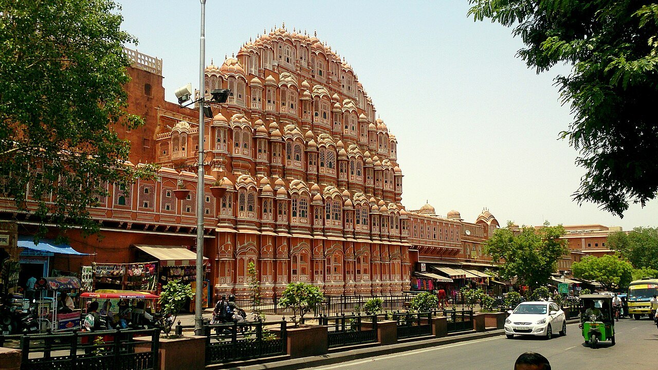 Hawa Mahal facade in Jaipur