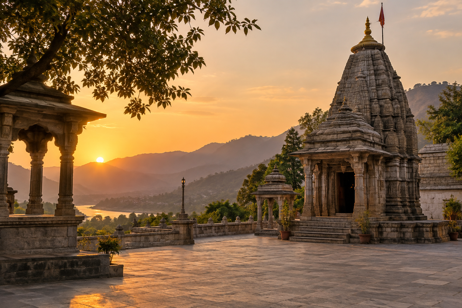 Jammu temple heritage setting