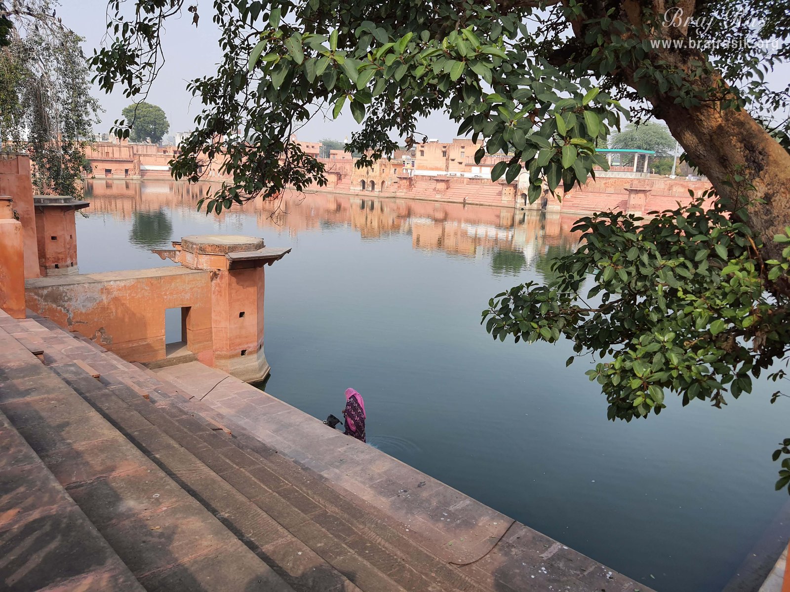 Vimala Kund, a sacred water site in the Kamyavan area