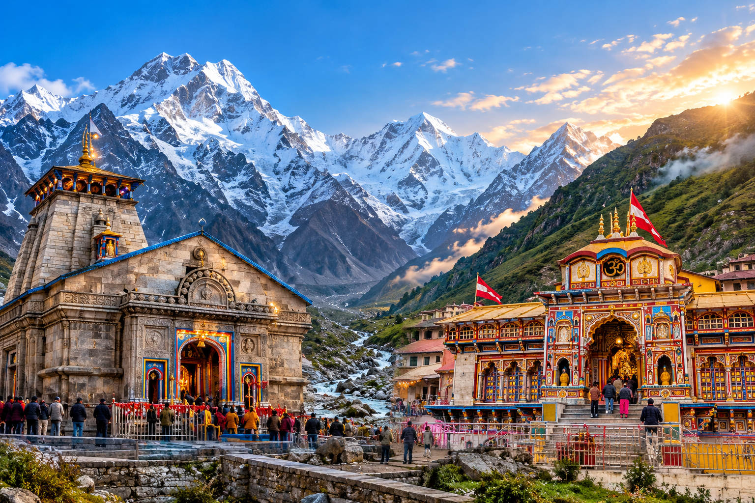 Kedarnath and Badrinath Himalayan pilgrimage journey