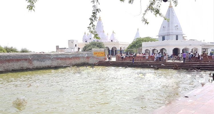 Kokilavan Dham and Shani Dev Temple complex in the Mathura region