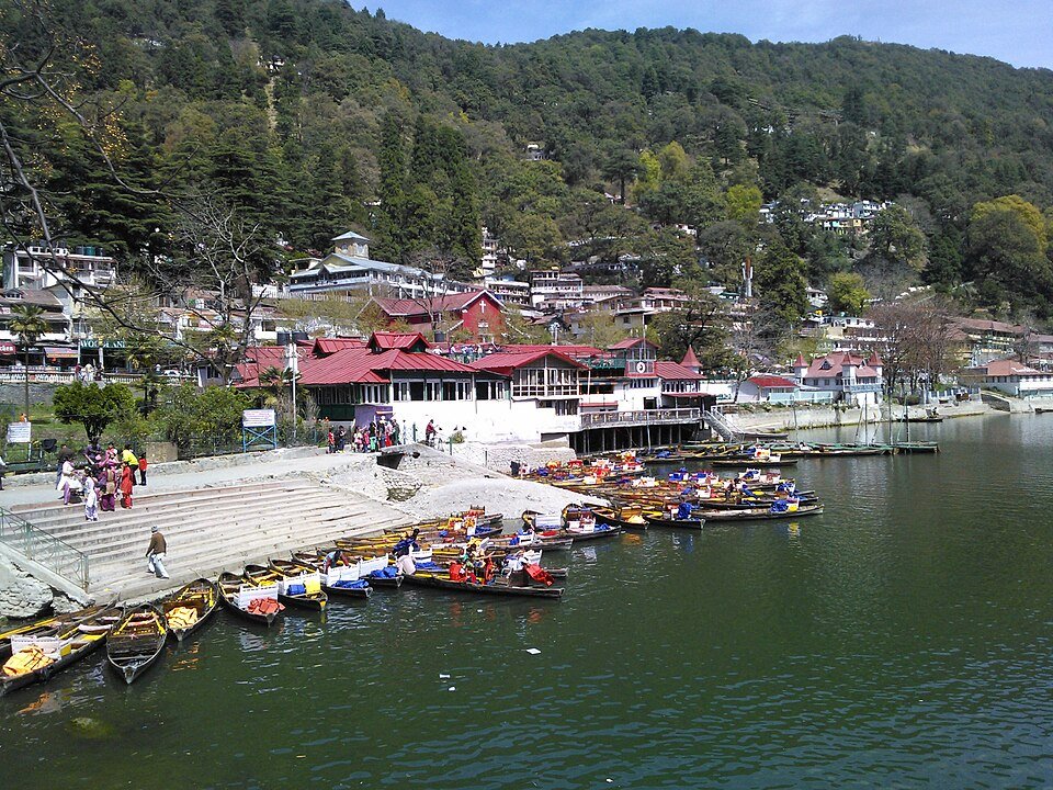 Nainital lake and hillside viewpoint