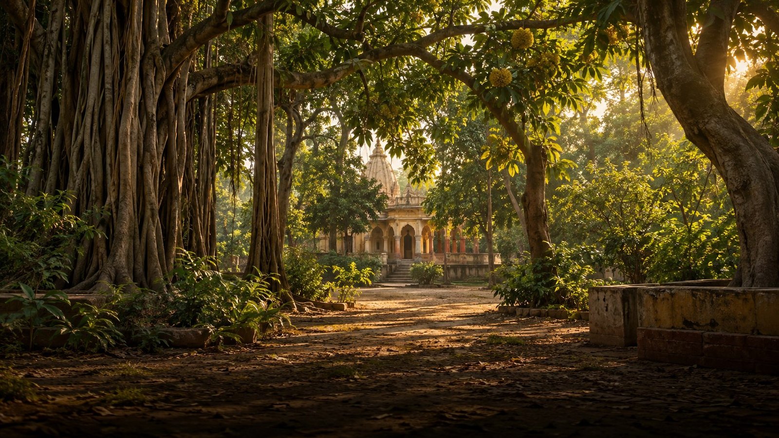 Sacred landscape at Bhandirvan in Braj