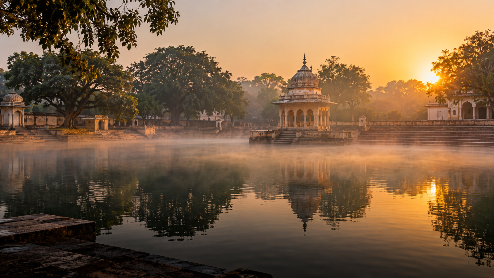 Sacred waterbody in Braj