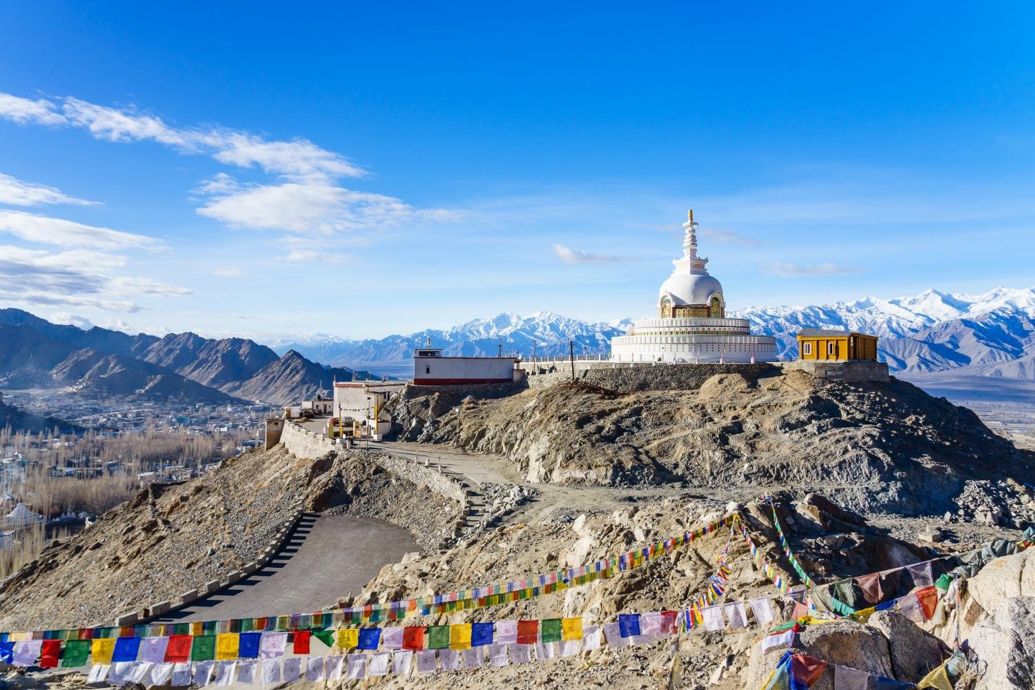 Leh Palace and Shanti Stupa Ladakh