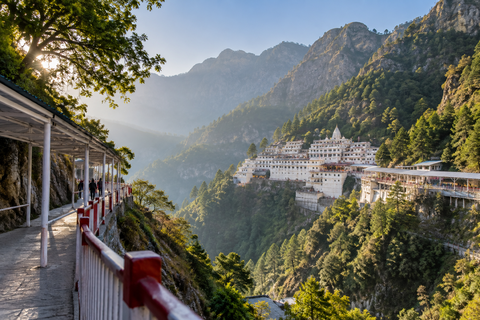 Pilgrimage route in the Trikuta Hills near Katra